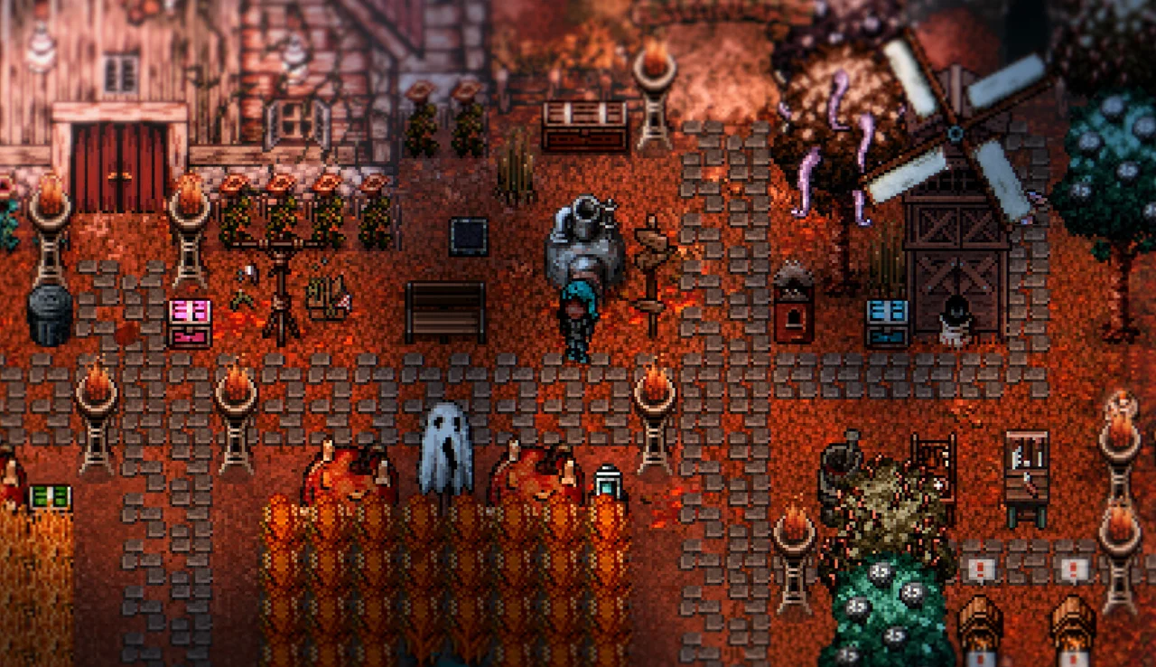 Dead Mall subterranean corridors in Welcome to Elderfield